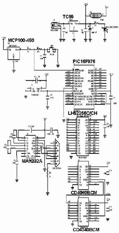 圖1、圖2、圖4和圖5中布線的電路原理圖