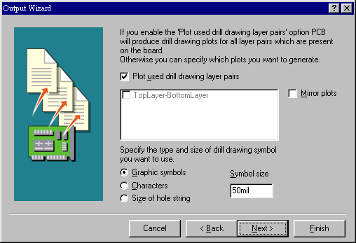 輸出文件精靈再詢問是否要建立鉆孔文件，以及導(dǎo)孔文件？