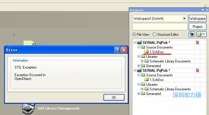 點(diǎn)擊“打開”。打開過程中出現(xiàn)了一個(gè)錯(cuò)誤，但文件轉(zhuǎn)換還是成功了。點(diǎn)擊 OK 關(guān)閉錯(cuò)誤窗口。