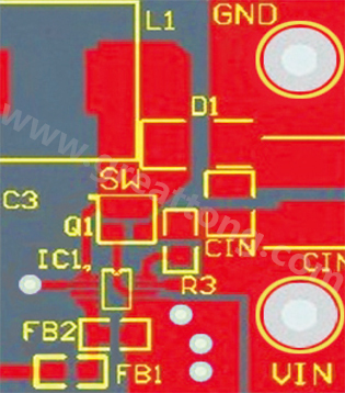 星節(jié)點(diǎn)連接地平面及兩個(gè)小電流接地連接(IC和分壓器)。