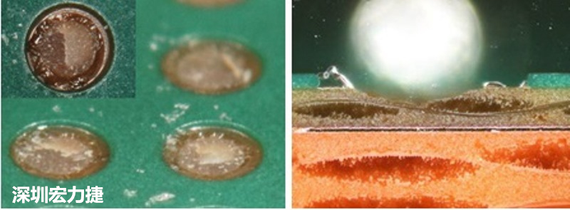 圖15-冷球拉力試驗(yàn)后，C材料的橫截面?zhèn)纫晥D